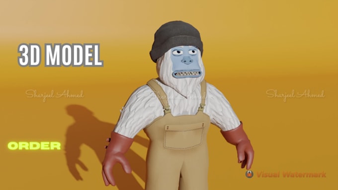 Do 3d character modeling for you by Sharjeelahmed17 | Fiverr