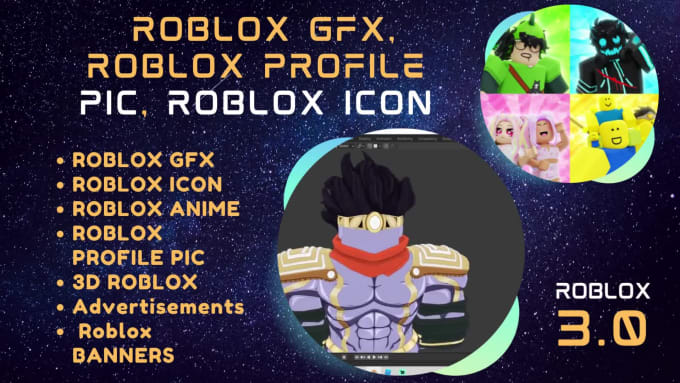 How To Make a GFX ICON! (Blender + Roblox) 