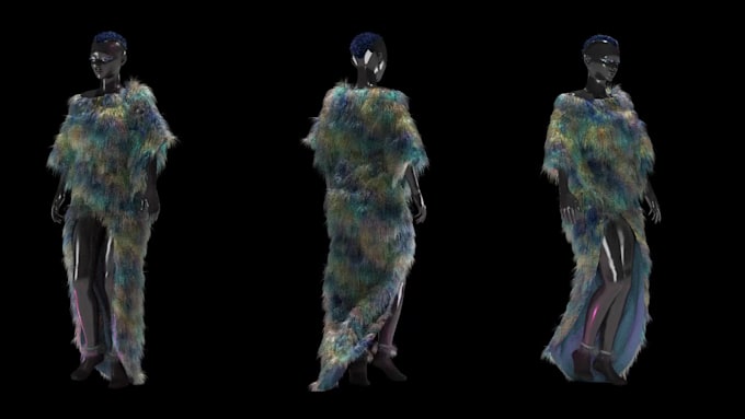do 3d textile design, 3d knitted wears, 3d pattern design, and 3d fabrics model