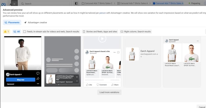 create ads and manage facebook ads and instagram