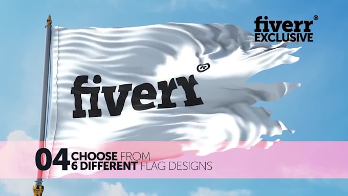 create a real looking flag animation from any image or logo