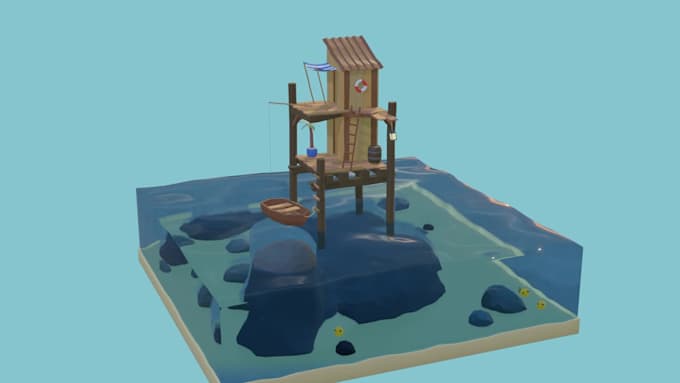 low poly 3d models