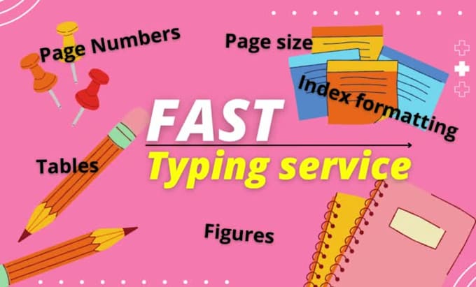 do typing figure table page number and converting format of document