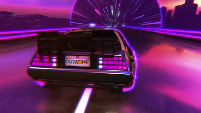 do loop video with delorean back to the future