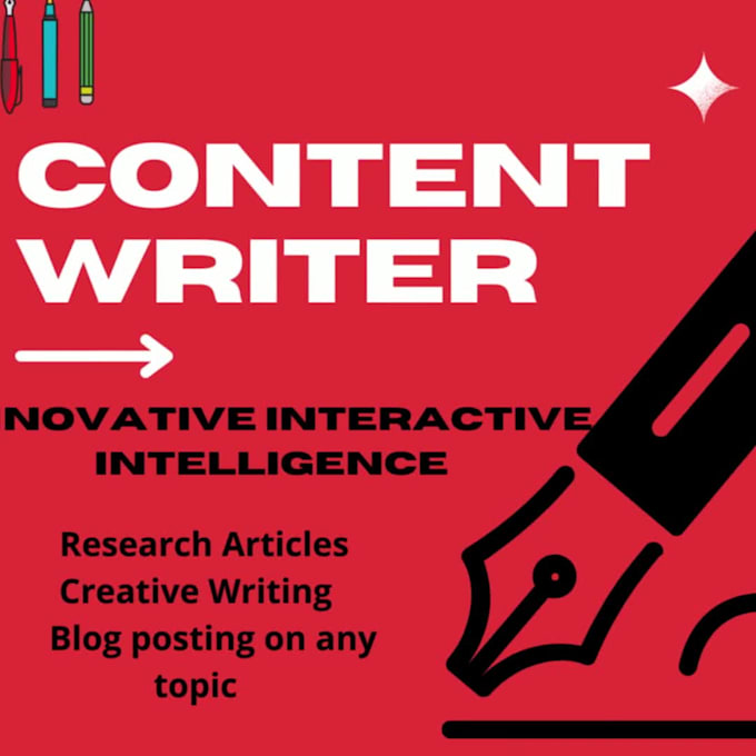 write innovative and effective content writing material