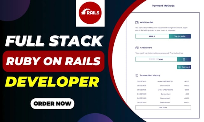 develop and design full stack ruby on rails applications, ror