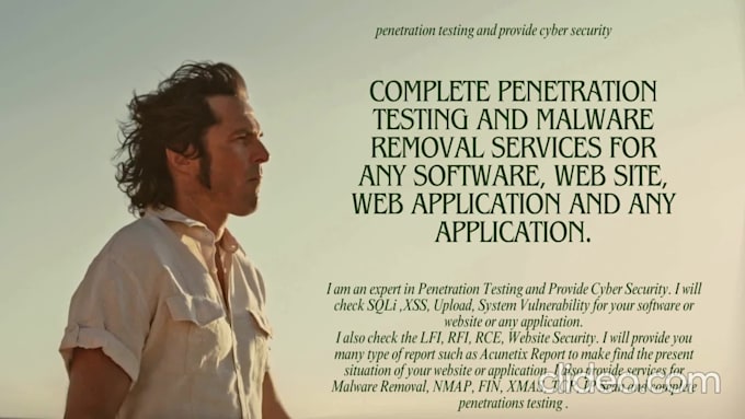do penetration testing and provide cyber security