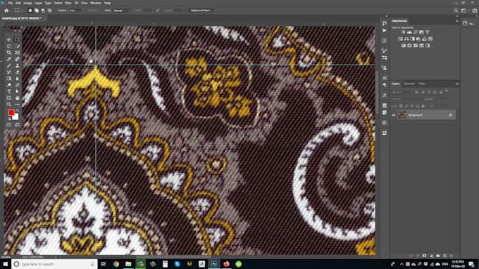 convert your fabric to seamless pattern