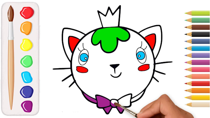 Make 66 Simple Coloring Pages Videos For Youtube Kids By Akbarli1514