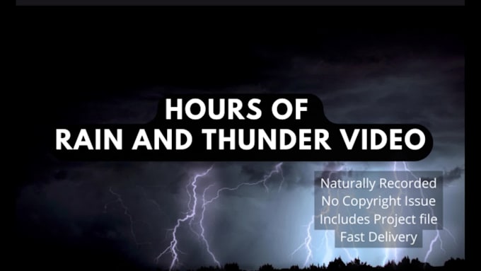 make 10 hours long rain video