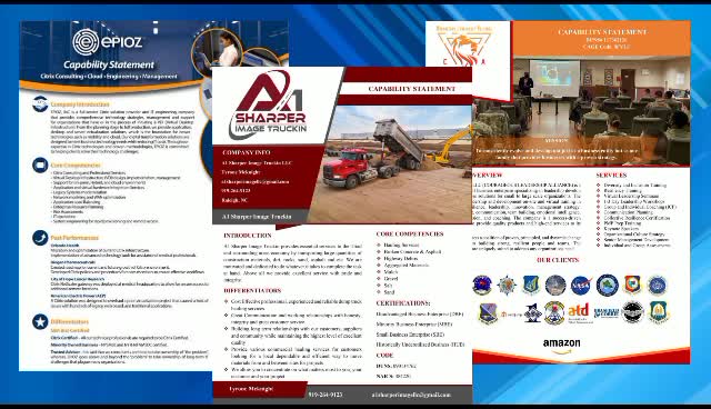 write and design catchy capability statement