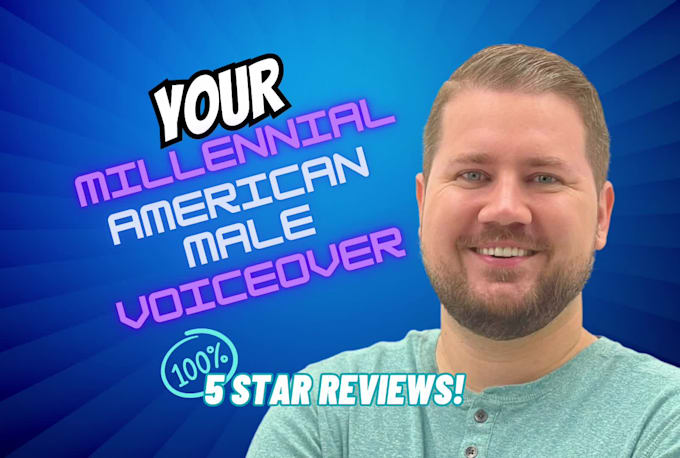 do a youthful millennial american male voice over, youtube voice actor