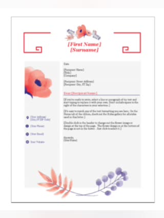 create job applications, business, other purpose cover letters, editable in word