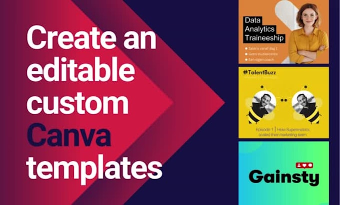 create editable custom canva templates