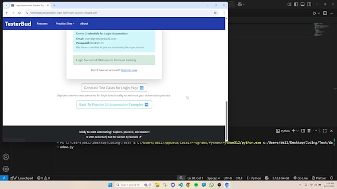 create custom browser automation scripts with python