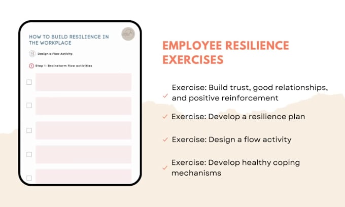 design tailored employee resilience exercises