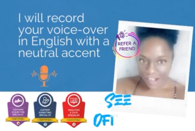 Record Your Voice Over In English With A Neutral Accent By Ninajohno Fiverr