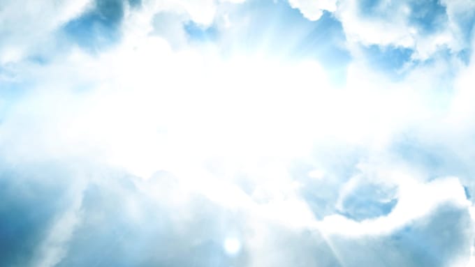 create a logo intro in clouds