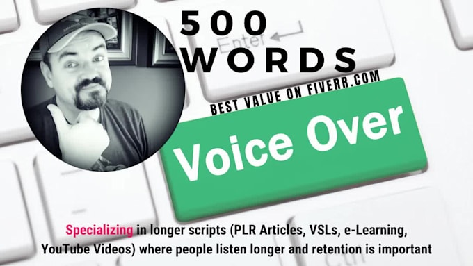 record an american english male voice over