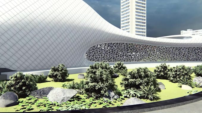 create 3d architectural models grasshopper rhino for you