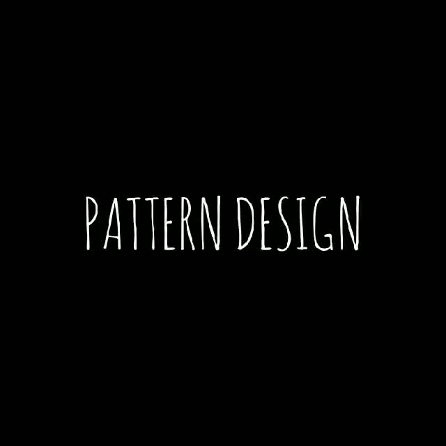 create hand drawn silhouettes and monogram pattern designs
