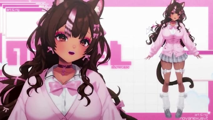 Design And Rig Custom High Quality Anime Live2d Vtuber Model For
