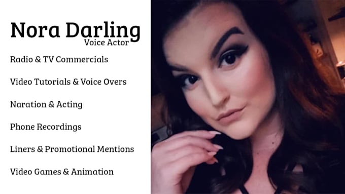 provide an american female voice over
