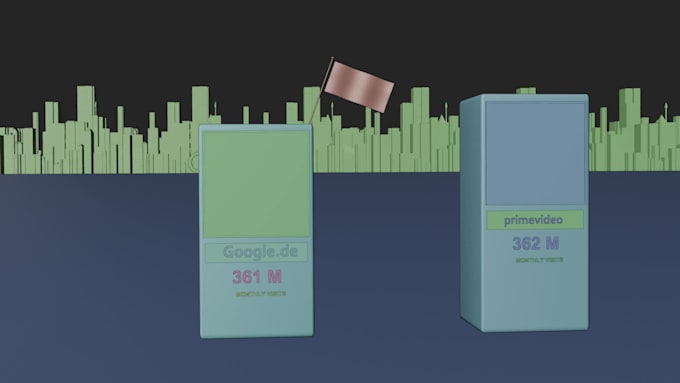 high quality 3d comparison video for youtube