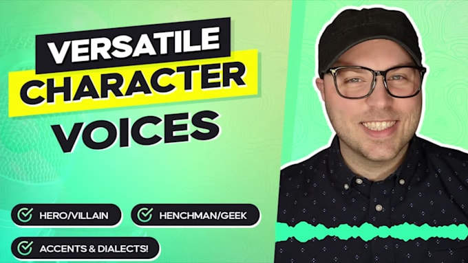 voice characters for animation and games