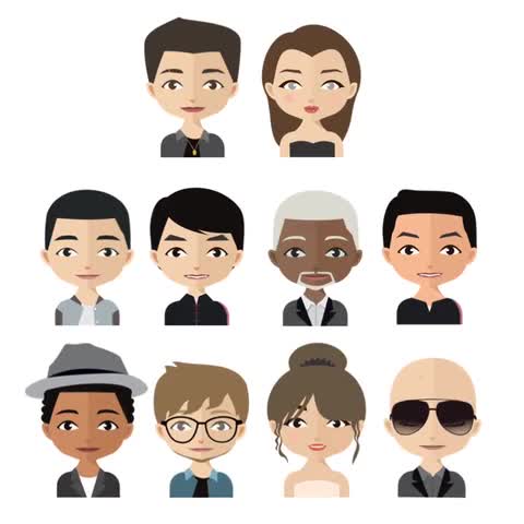 draw a cute cartoon avatar for profile picture