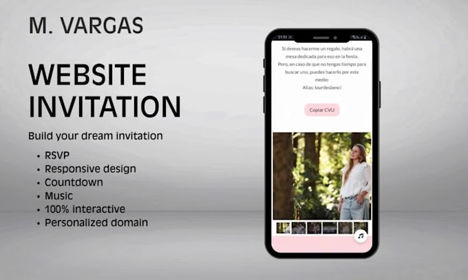 create a beautiful web invitation