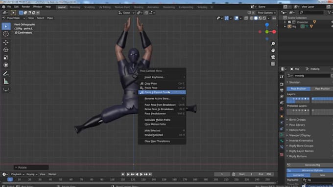 rig your character with basic rig