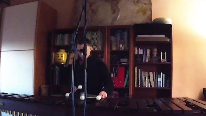 record real acoustic marimba, vibraphone and pitched percussions