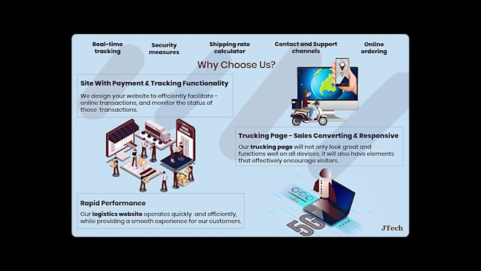 create logistic website, and trucking website with tracking