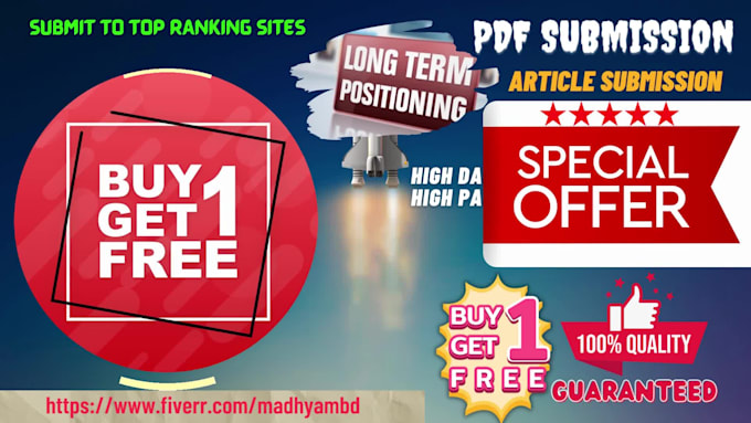 do permanent PDF submission,  buy 1 get 1 free