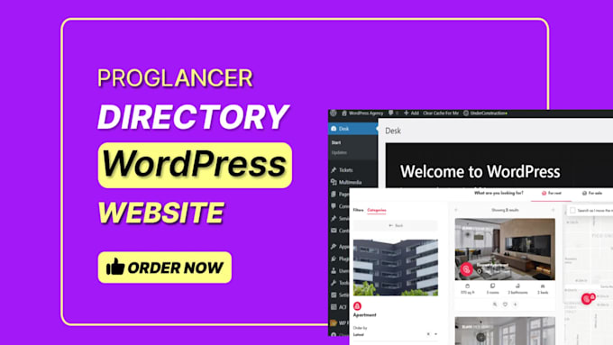 create wordpress website or listing website with acf