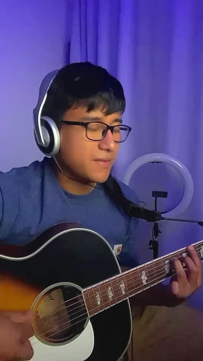 record acoustic guitar for your song