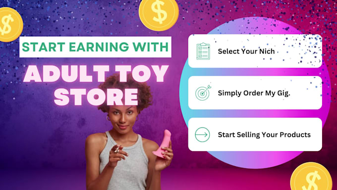 design an adult store, a responsive adult toy website