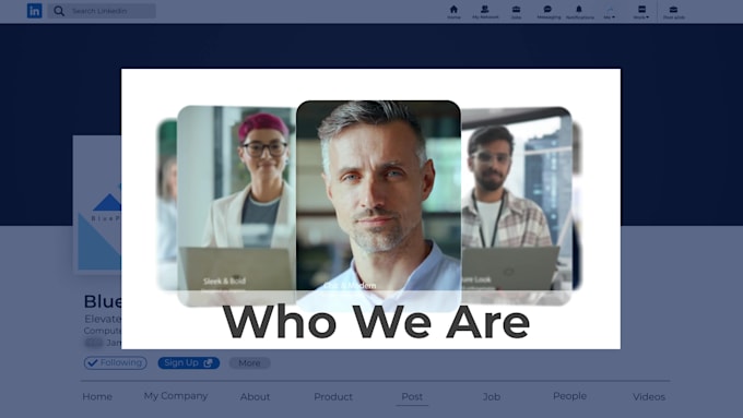 create professional linkedin video content