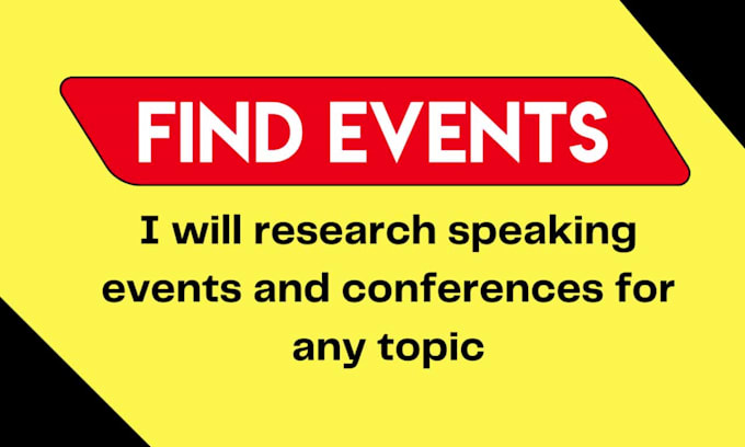 find speaking events and conference for you