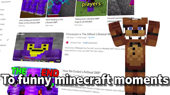 edit a minecraft youtube video for you
