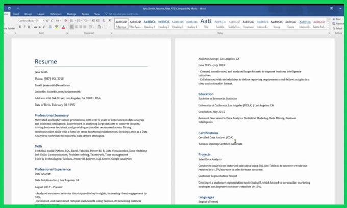 write professional resume writing and optimize linkedin
