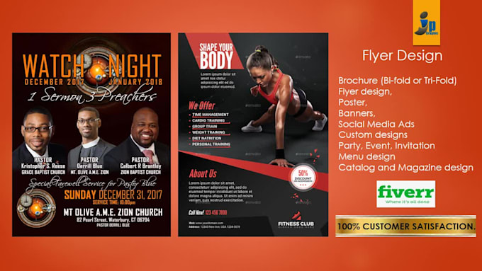 create a custom design for poster, brochure flyer design