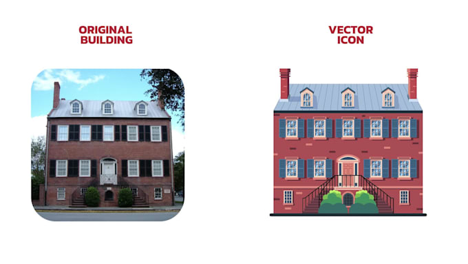 create building icon illustration in flat design style