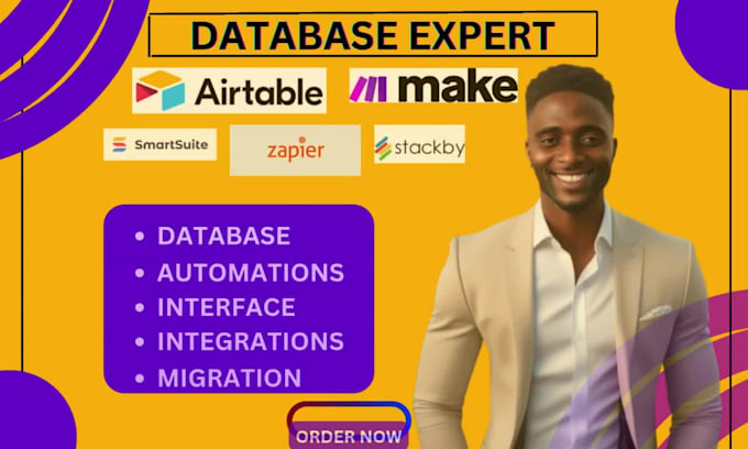 be your airtable, smartsuite, stackby database zapier automation expert