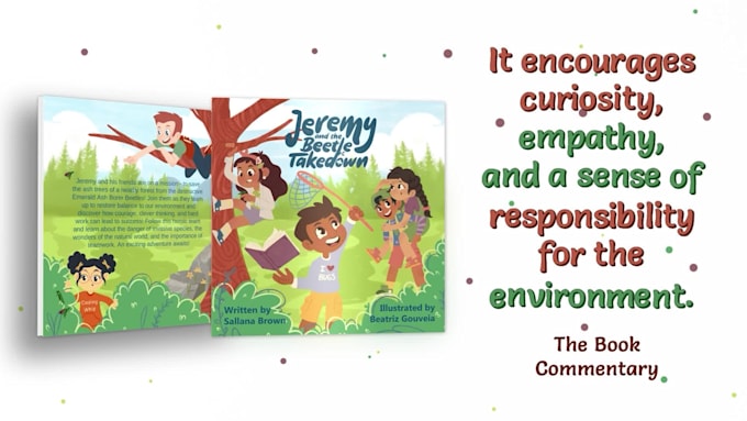 create an amazing children book promo trailer video