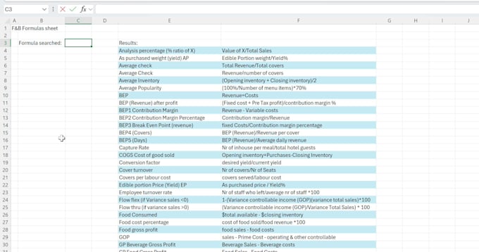 build a custom excel calculator or business tool