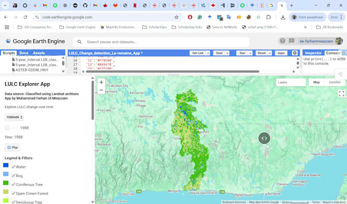do geoai, gis, and remote sensing projects in google earth engine