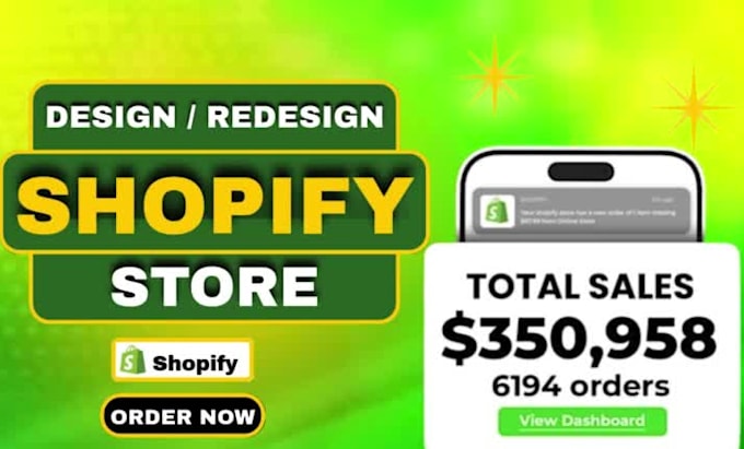 build shopify store design shopify website as  shopify dropshipping expert