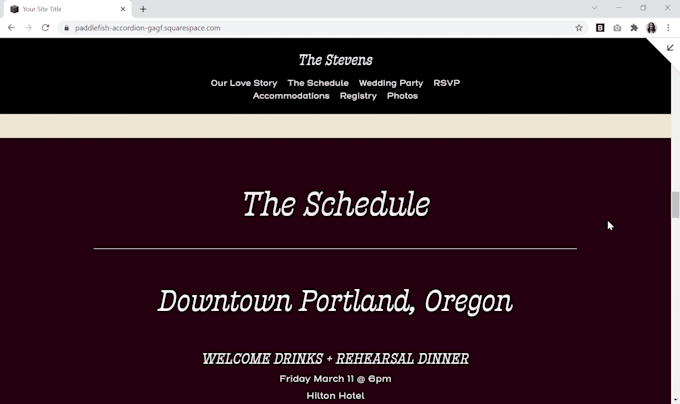 build the perfect wedding website